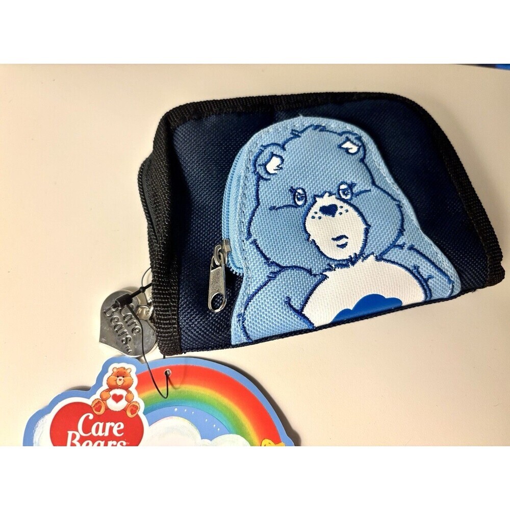 Vtg Care Bears Zip Around Wallet Coin Pouch Grumpy Bear RARE ‘03 Collector Y2K - Picture 2 of 10